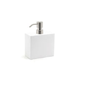 FOH RSP009WHT22 28oz New York Pump Snow With Mirrored Stainless Top Includes One RSP009WHT22-BTM 28oz New York Pump Base Snow