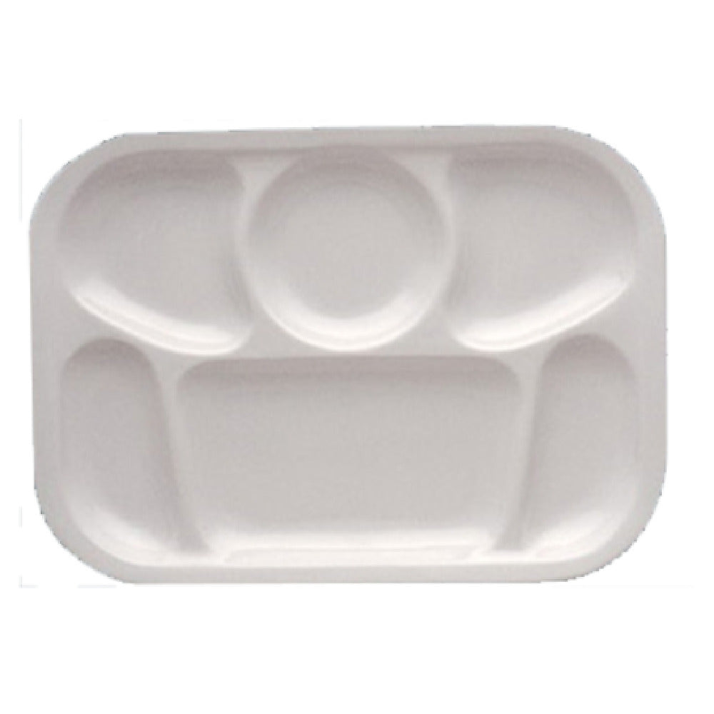 Yanco NC-803W Nu-Classic Compartment Tray 13"L X 9-1/2"W 6-compartments