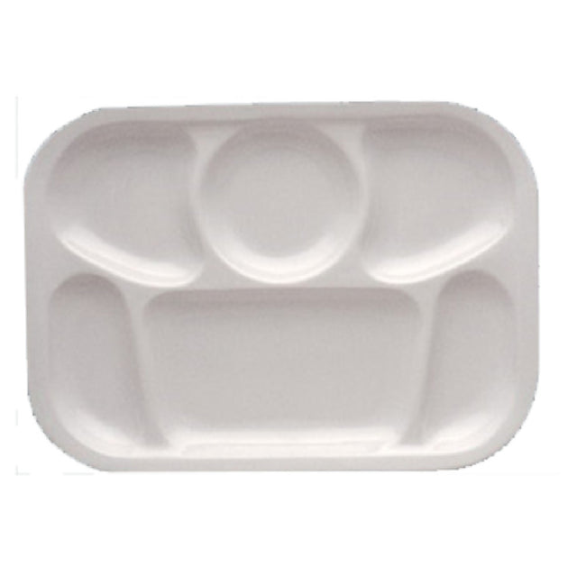 Yanco NC-803W Nu-Classic Compartment Tray 13"L X 9-1/2"W 6-compartments