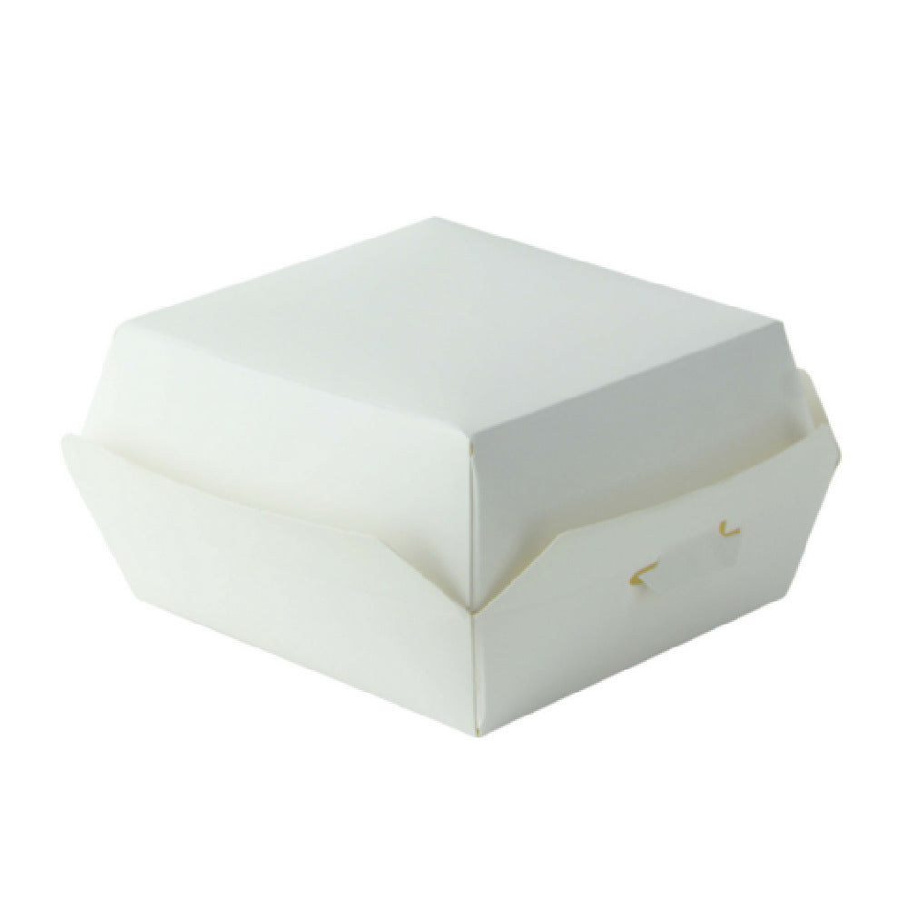 PacknWood 210EATBURG82 - Mini Cardboard Burger Box, 4oz, 3.9" X 3.7" X 2"