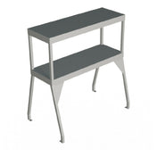 Duke 956-3D Double Deck Serving Shelf 44-1/2"W X 10-1/2"D X 32-1/5"H 18 Gauge Stainless Steel