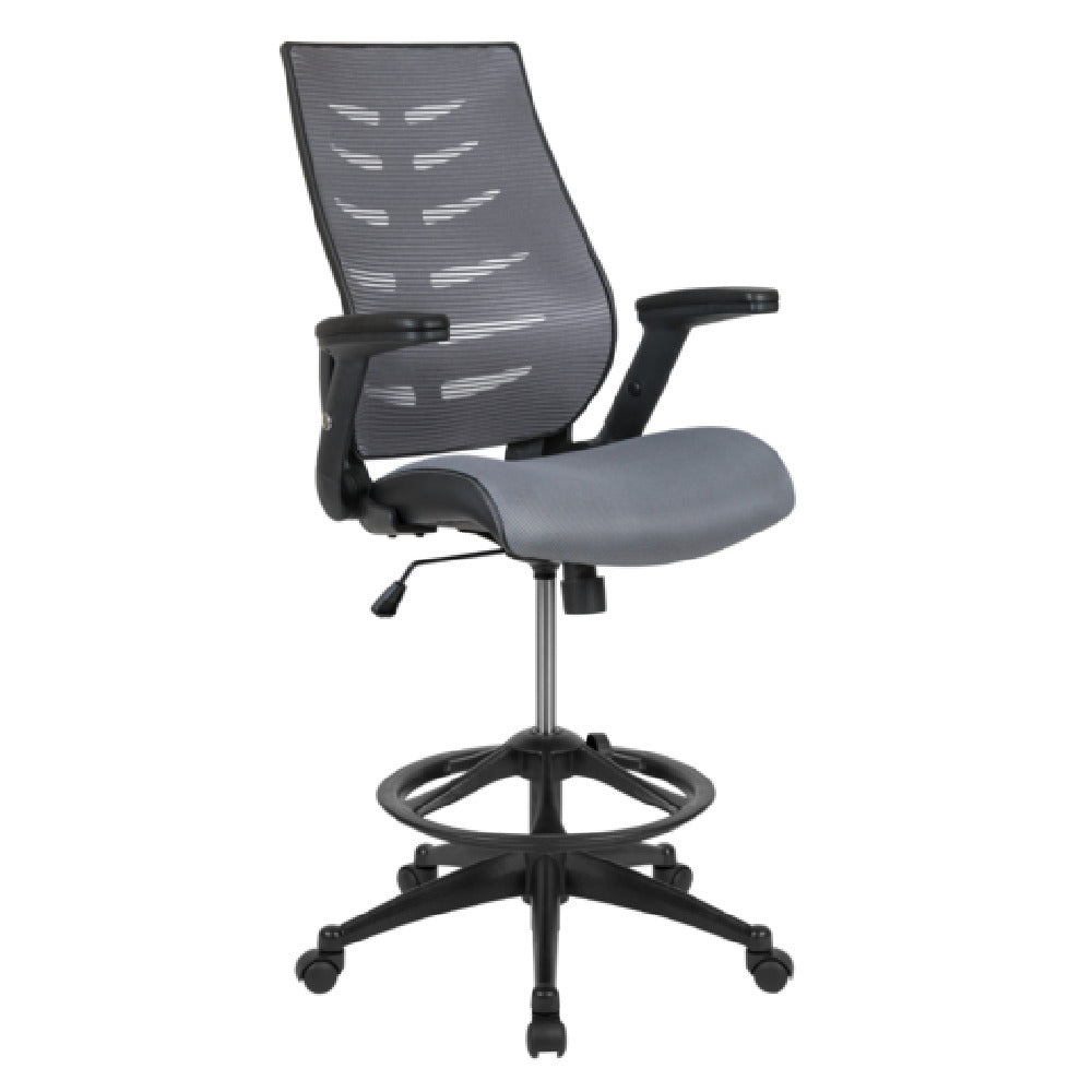 Flash Furniture BL-ZP-809D-DKGY-GG Kale Designer Executive Swivel Office Chair