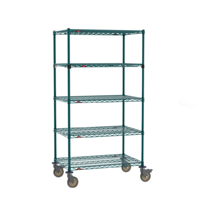 Metro SEZ-243668K3-MP-41 Super Erecta® Stem Caster Cart 36"W X 24"D X 68"H 5 Tiers