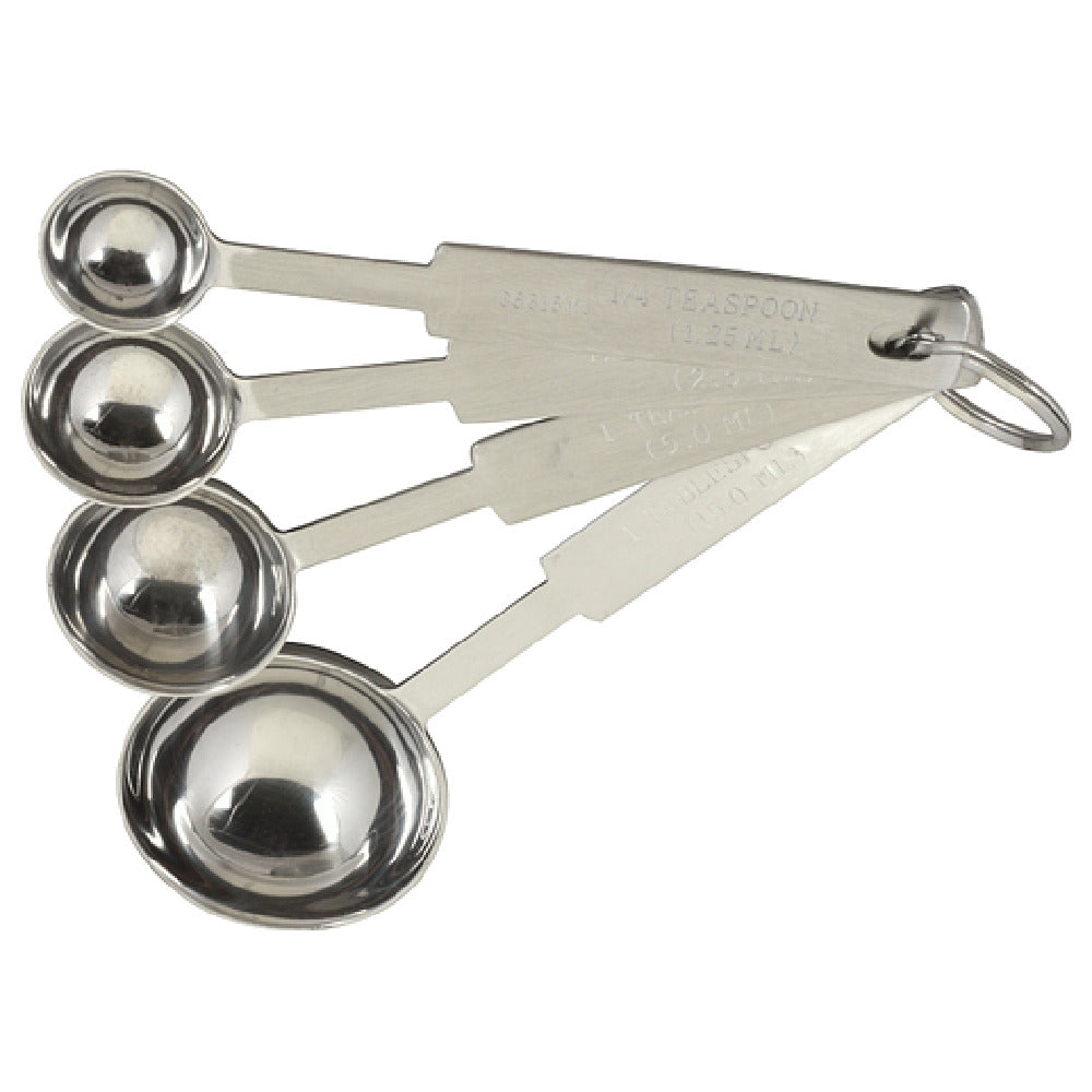 Franklin Machine Products 137-1433 Measuring Spoon Kit Stainless Steel