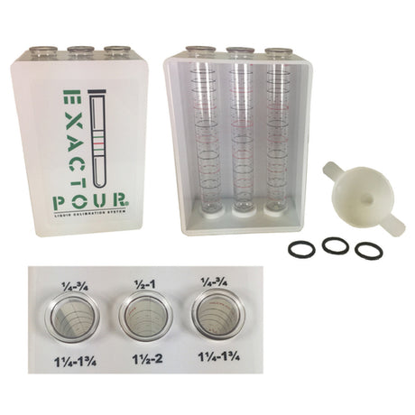 Spill-Stop 13-908 Exacto Pour™ Bar Test Kit Liquid Calibration System Includes: (3) Plastic Tubes