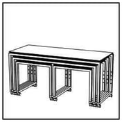 Bauscher Hepp VE-81001 - Venta® Buffet Table, (set Of Four Tables) On Castors With Integrated Height Adjustment