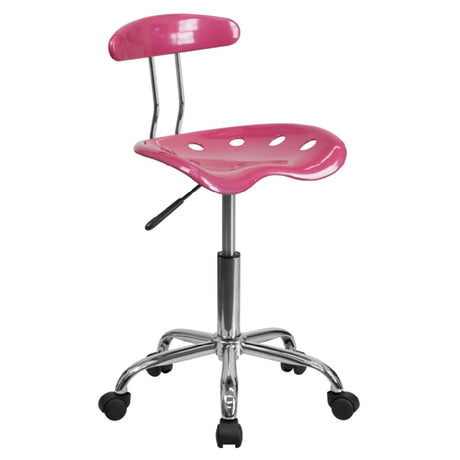 Flash Furniture LF-214-PINK-GG Vibrant Swivel Task Chair 29-1/4" To 34-3/4" Adjustable Height