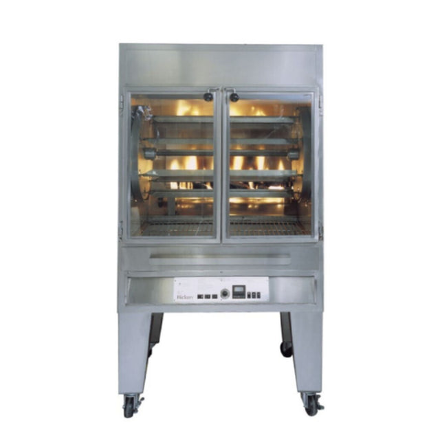 Hickory Industries, Inc. N/5.7G-NG - Gas Batch Rotisserie Oven, 7 Spit Cooking Chamber W/ Computer Controls. 28-42 Chicken Capacity Featuring Double Rotation Planetary Drum System