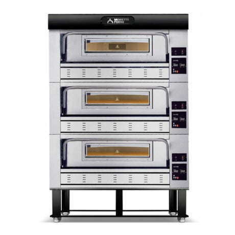 AMPTO P110G B3 Moretti Forni Pizza Oven Natural Gas Deck-type