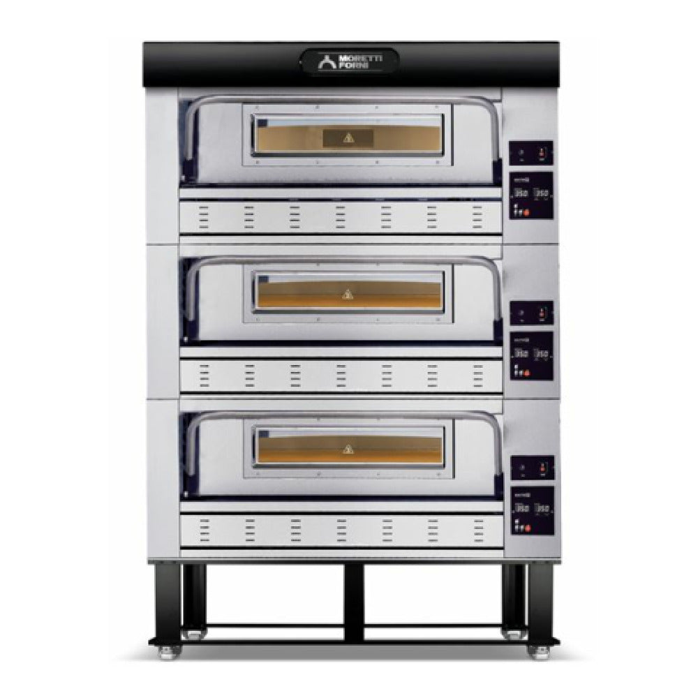 AMPTO P110G A3 Moretti Forni Pizza Oven Natural Gas Deck-type