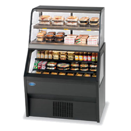 Federal Industries CH3628/RSS3SC Specialty Display Hybrid Merchandiser Refrigerated Self-Serve Bottom With Hot Service Top