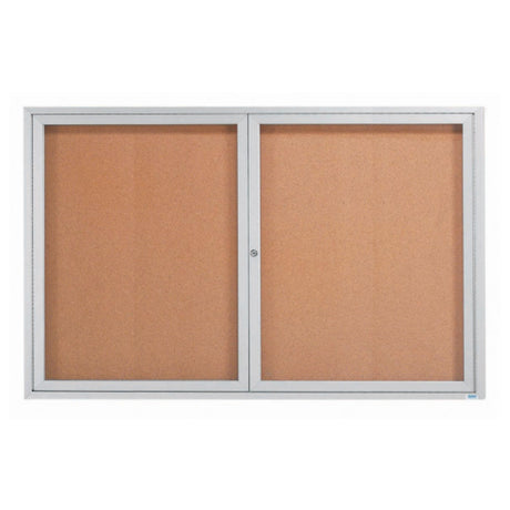 Aarco DCC4872R Aluminum Bulletin Board 72"W X 48"H Enclosed