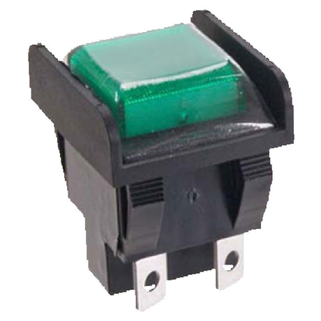 Franklin Machine Products 183-1139 Momentary Switch SPST Green Lens