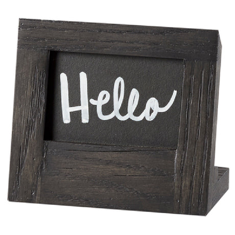 Cal Mil 3818-23-87 Cinderwood Chalkboard Sign 5"W X 2-5/8"D X 4-1/4"H OAL Rectangular