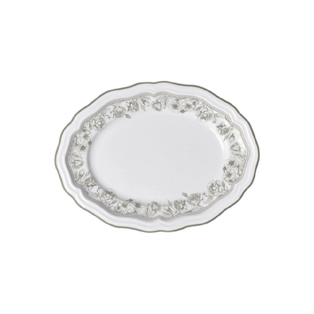 Steelite 62526FP818 Oval Platter 9.0" X 6.75" X 0.875" Adelina