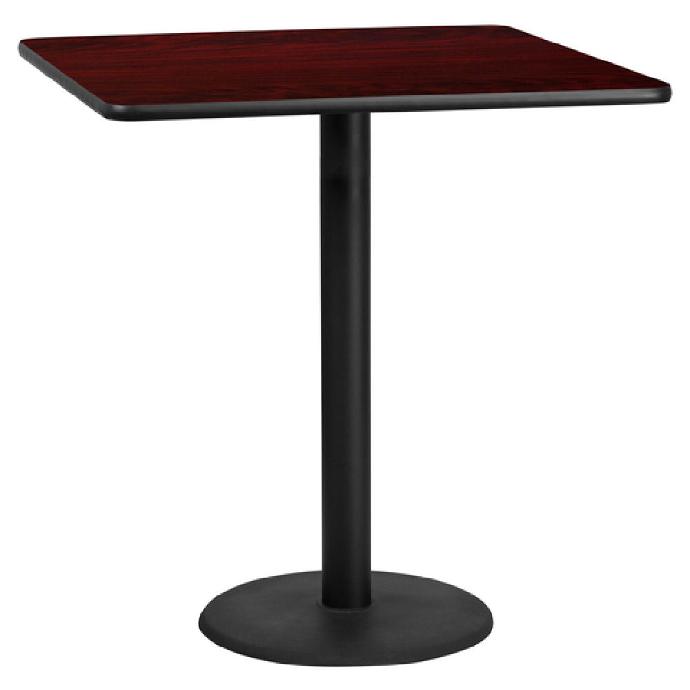 Flash Furniture XU-MAHTB-4242-TR24B-GG Table 42"W X 42"D X 43-1/8"H Bar Height