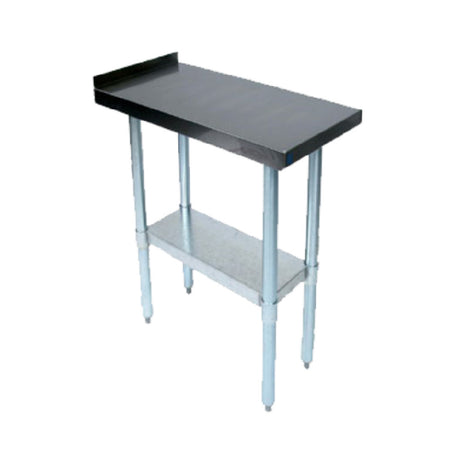 John Boos EFT8-3015 Filler Table 15"W X 30"D 18/430 Stainless Steel Top With 1-1/2" Backsplash