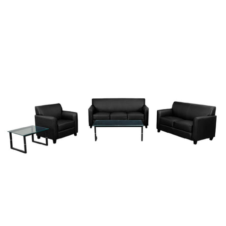 Flash Furniture BT-827-SET-BK-GG Hercules Diplomat Series Reception Set Includes: (1) 30-1/2"W X 29"D X 32-1/2"H Chair