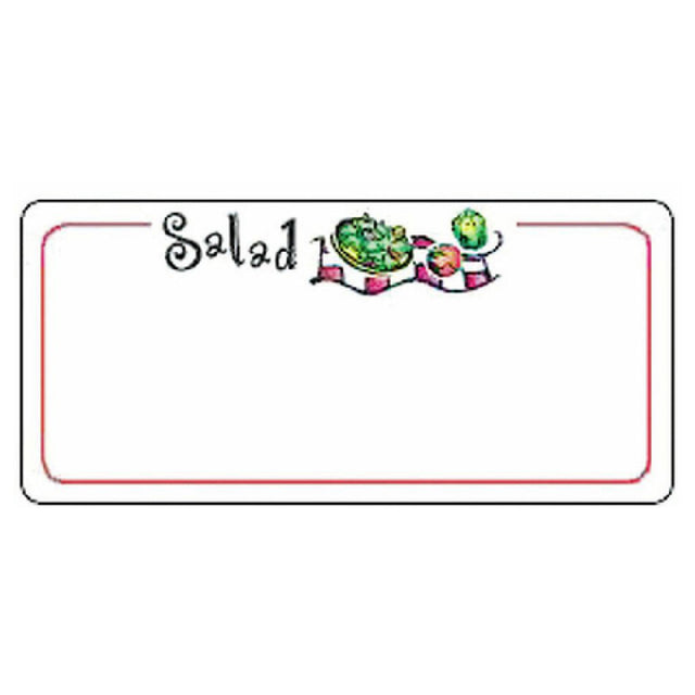 Hubert 85610 - Laser Labels, "Salad" Heading, 3-1/2" X 1-5/8"H