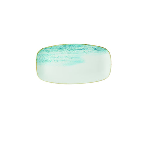 Churchill China HAAMXO141 Coupe Plate 13-7/8x7 3/8" Dia. Accents Aquamarine Evolve