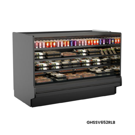 Structural Concepts GHSSV1052RLB - Fusion® Refrigerated Self-Service Case, 123-3/8"W X 43"D X 51-5/8"H