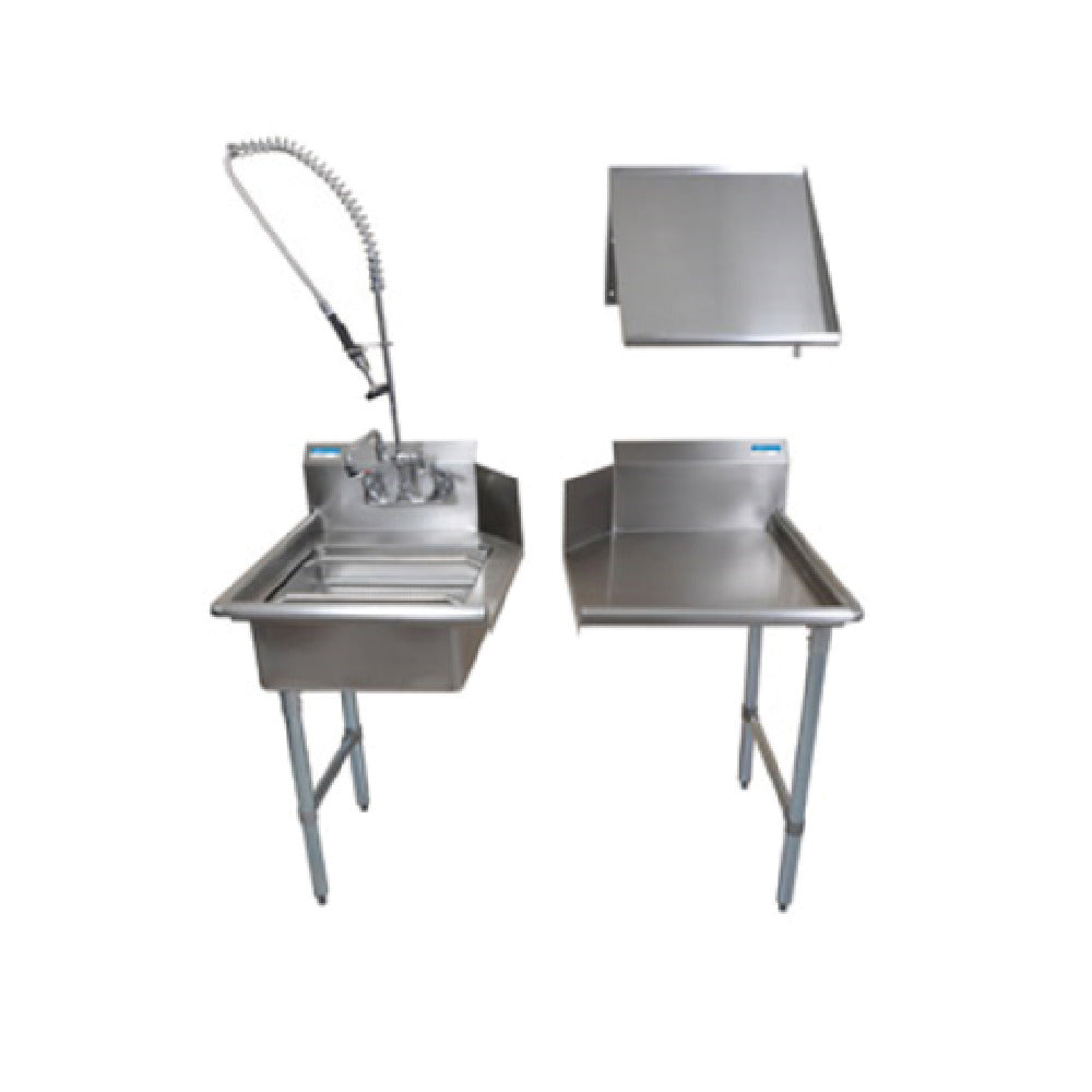 BK Resources BKDTK-72-L-G Dish Table Kit Left-to-right Operation Includes: (1) Clean Dishtable (BKCDT-72-R)