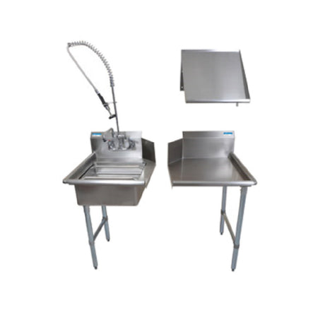 BK Resources BKDTK-48-L-G Dish Table Kit Left-to-right Operation Includes: (1) Clean Dishtable (BKCDT-48-R)