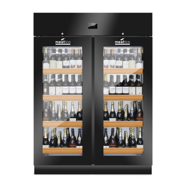 Invacus WINE 1500 Meatico Refrigerated Cabinet (2) Triple Pane Glass Doors 59"W X 33"D X 82"H
