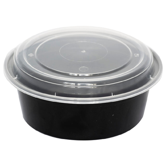 International Tableware TG-PP-24-R Container With Clear Lid Plastic Black