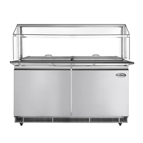 Koolmore KM-RBT-60CSFG Commercial Refrigerated Prep Station 60-2/5"W X 29-1/2"D X 35-1/5"H