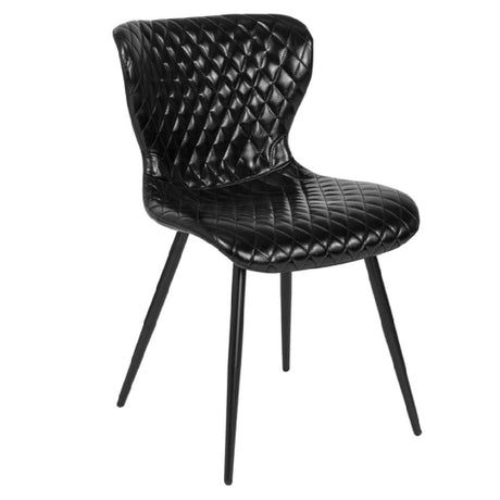 Flash Furniture LF-9-07A-BLK-GG Bristol Chair 250 Lb. Weight Capacity Vinyl Upholstered Seat