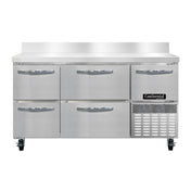 Continental Refrigerator RA60SNBS-D Refrigerated Base Shallow Depth Worktop Unit