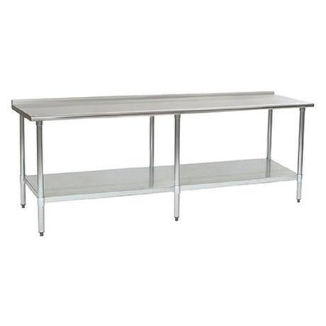 Eagle Group UT36132B - Budget Series Work Table, 132"W X 36"D, 430 Stainless Steel Top With 1-1/2"H Rear Up-turn