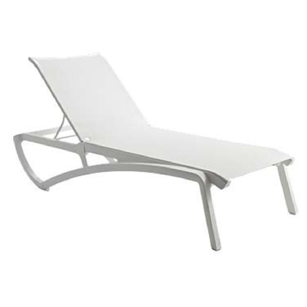 Grosfillex US642096 Sunset Chaise Lounge Stackable Without Arms