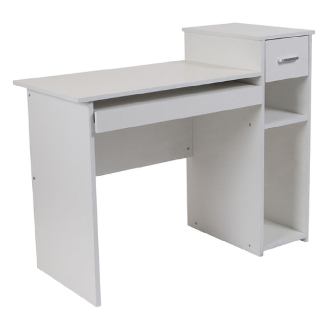 Flash Furniture NAN-NJ-HD3518-W-GG Highland Park Computer Desk 42"W X 19"D X 29-1/2"H Overall