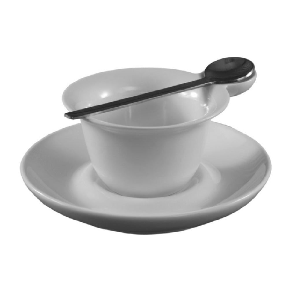 CAC China PTC-4-S Party Collection Cup And Saucer Set Includes: (1) 2 Oz. 3-3/4"L X 3"W X 2-3/4"H Cup