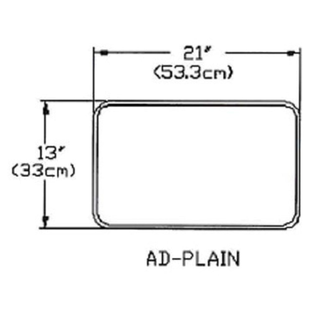 Atlas Metal AD-PLAIN Adapter Plate Blank Full Perimeter Beaded Edge