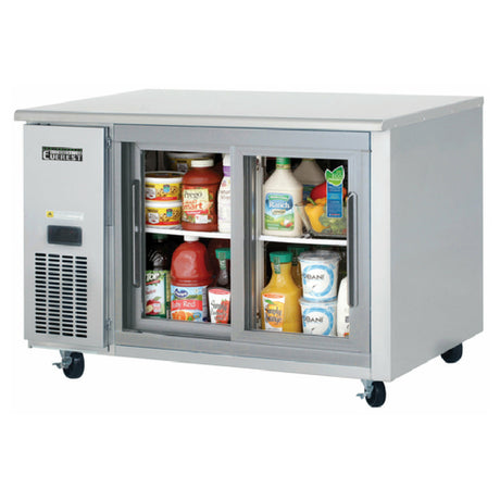 Everest Refrigeration ETGSR2 Undercounter/Worktop Refrigerator Two-section 47-1/2"W