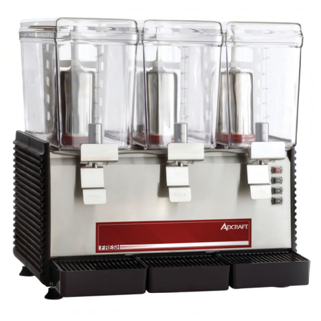Admiral Craft ADC3BRDD - Adcraft Refrigerated Drink Dispenser, (3) 3 Gallon Clear Polycarbonate Bowls
