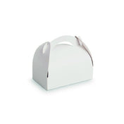 PacknWood 209BPA1816 - Pastry Box With Handles, 7.09"L X 6.3"W X 6.69"H, White