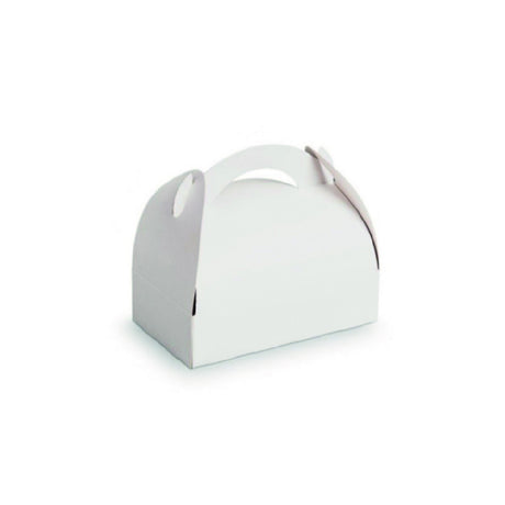 PacknWood 209BPA1816 - Pastry Box With Handles, 7.09"L X 6.3"W X 6.69"H, White