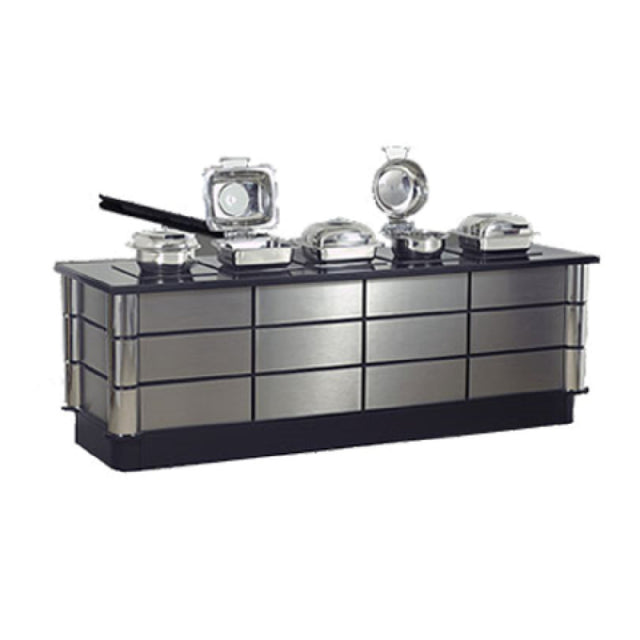 Bon Chef 50158 Contemporary Buffet 96" L X 30" W X 34" H With Five Built In Induction Stoves