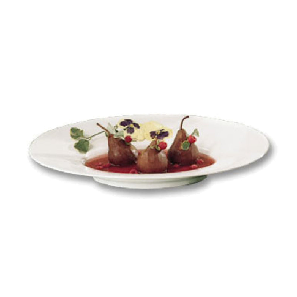 Bon Chef 2090BLKSPKLD Wide Rim Platter 19-1/2" X 15-3/4" Aluminum With Ceramic-look Coating