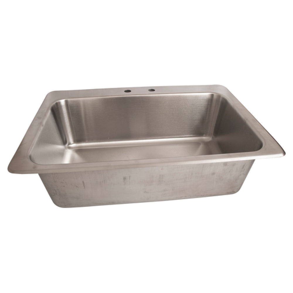 BK Resources DDI-28161028 Drop-In Sink One Compartment 31-1/4"W X 20-3/4"D X 10"H Overall Size