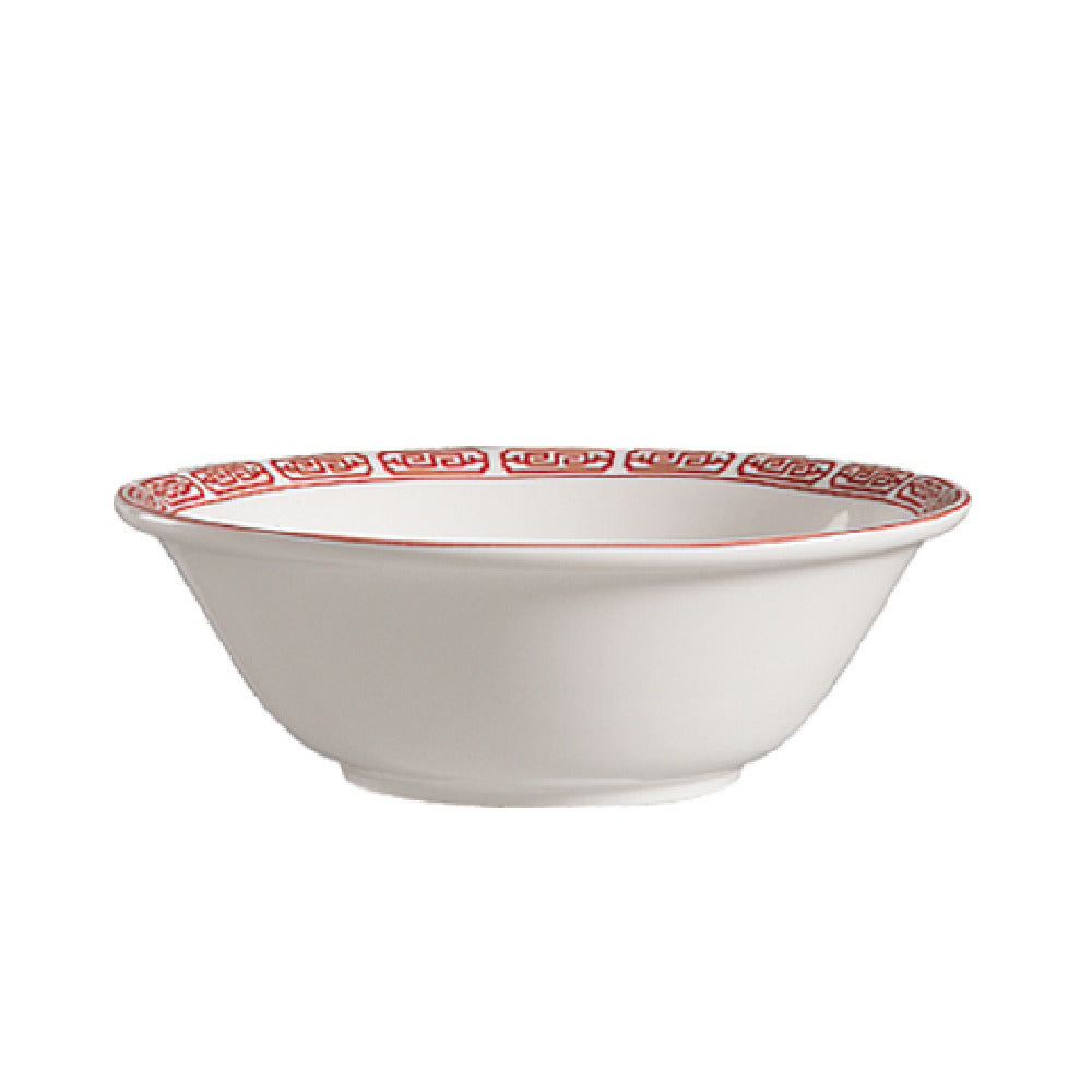 CAC China 105-74 Red Gate Noodle Bowl 21 Oz. 7" Dia. X 2-1/4"H