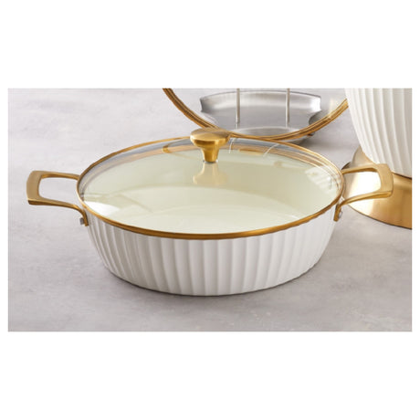 Spring USA 8856-2-28 - Buffet Chafer Dish, 4 Qt, White