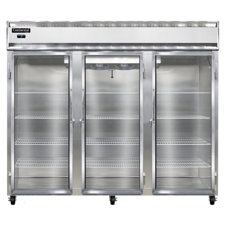 Continental Refrigerator 3FENGD Extra-Wide Freezer Reach-in 85-1/2" Three-section