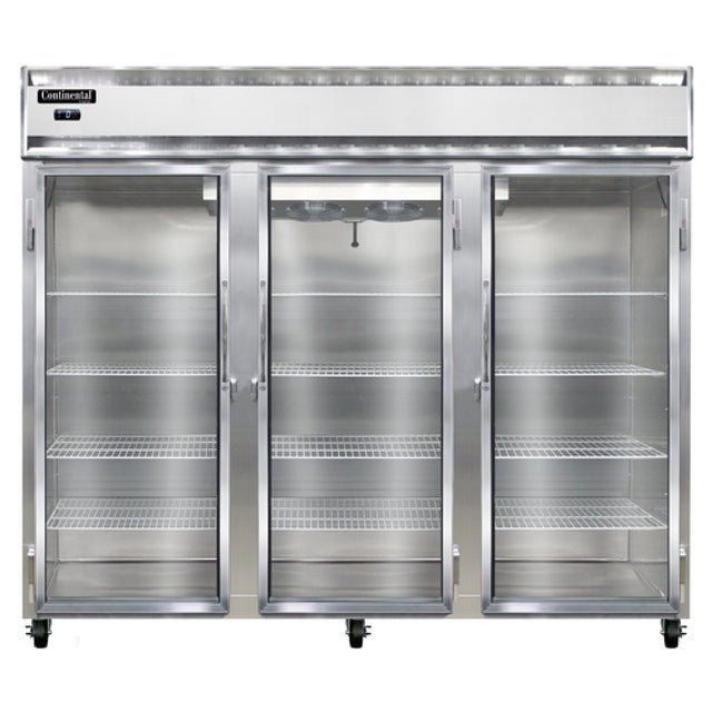 Continental Refrigerator 3FENGD Extra-Wide Freezer Reach-in 85-1/2" Three-section