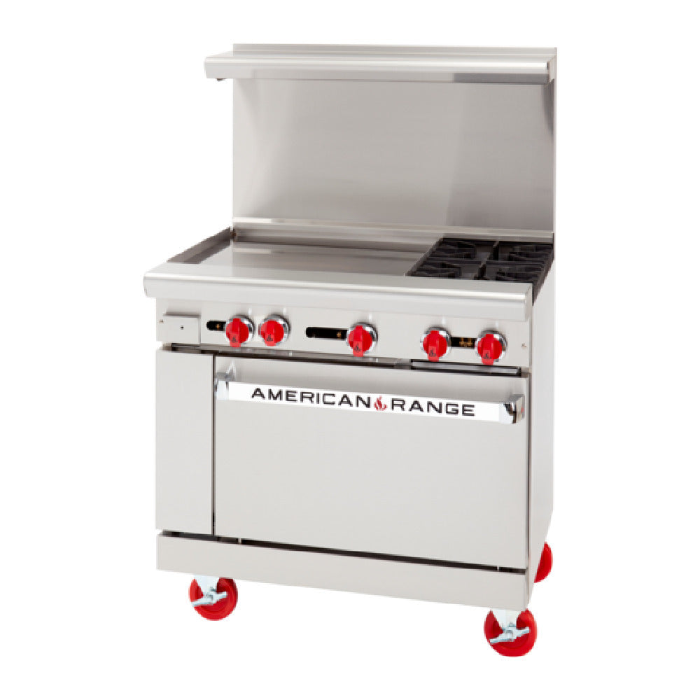 American Range AR-24G-2B-SB_LP - Restaurant Range, Gas, 36"
