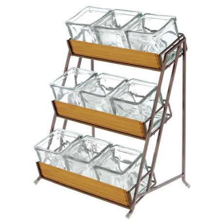 Hubert 85050 - Condiment Organizer, 3-tier, 13" X 9-1/2" X 17-1/2"H